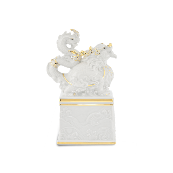 Tượng Rắn Bảo Hợp Thái Hòa 17 cm - Trắng