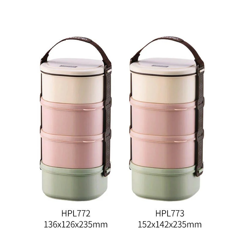 Bộ Hộp Cơm 3 Tầng Bằng Nhựa Size S (136x126x180Mm) - Locknlock - HPL770