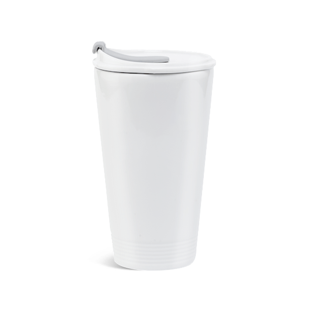 Ly sứ dưỡng sinh 0.48L (K1) + Nắp ống hút Trắng