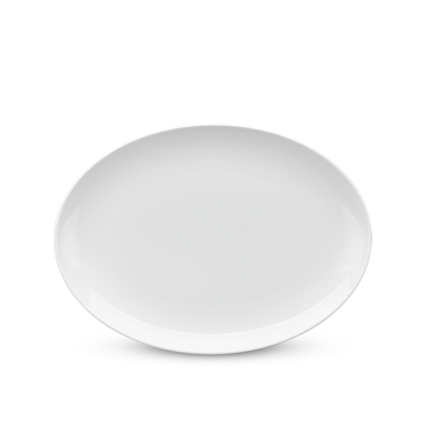 Dĩa elip 42 cm - Camellia - Trắng