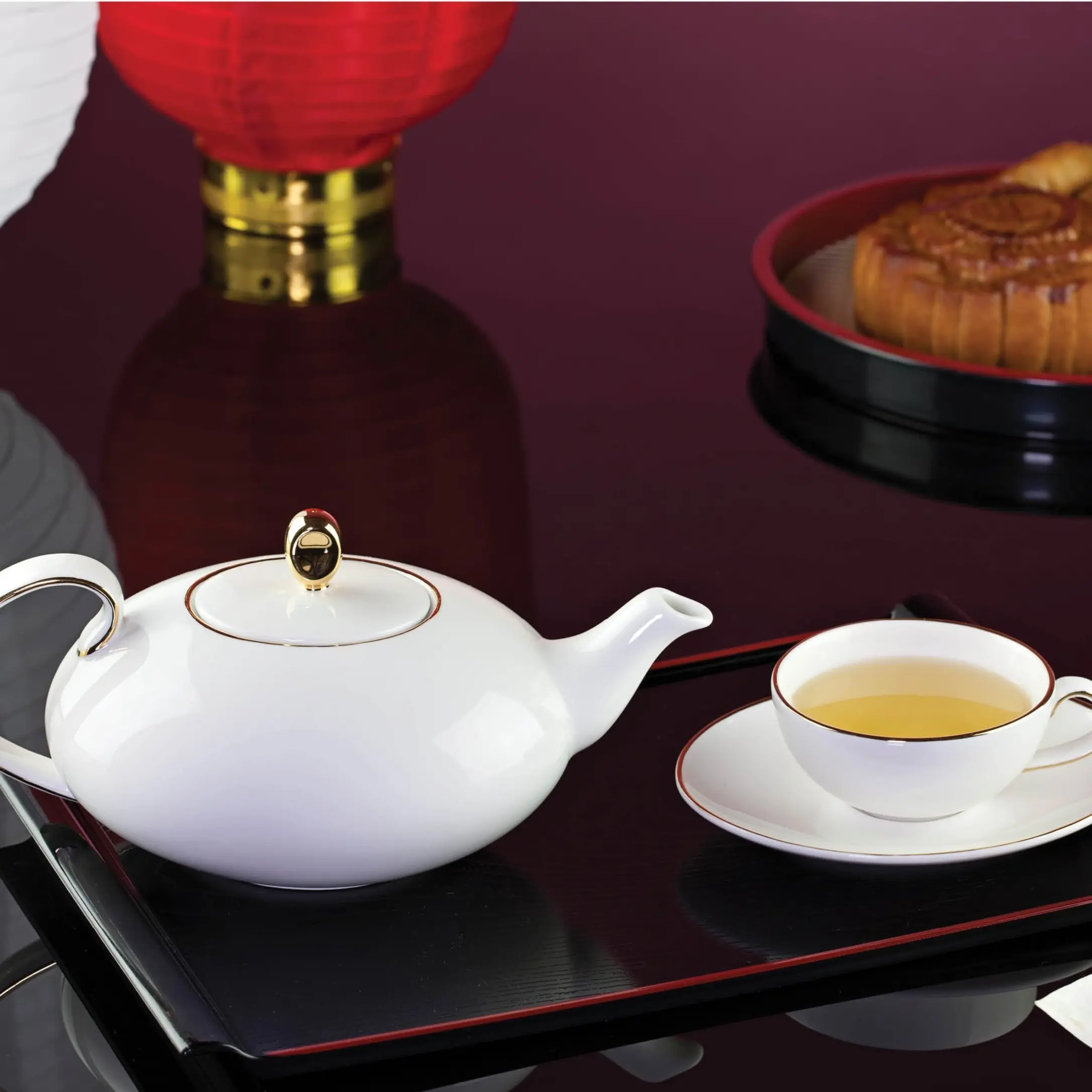 Bộ trà Elip 0.47 L - Anna- Viền Chỉ Vàng