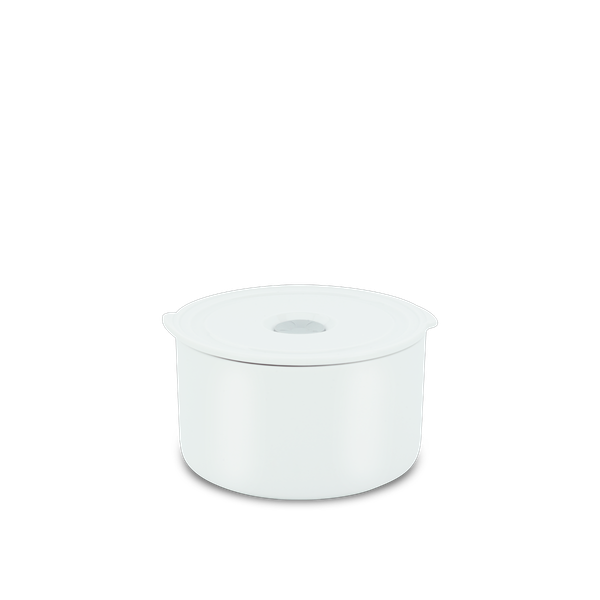 Hộp dưỡng sinh tròn đựng thực phẩm 15 cm + nắp (K) - Dưỡng Sinh - Trắng