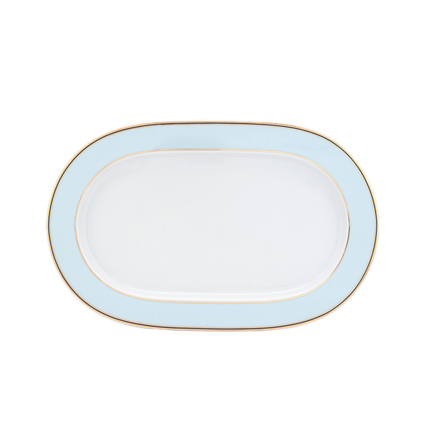 Dĩa oval 34 cm - Gastroline - Xanh Ngọc