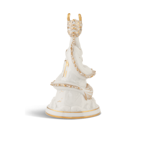 Tượng rồng Long Phù Đại Khánh 13.5 cm - Màu Trắng