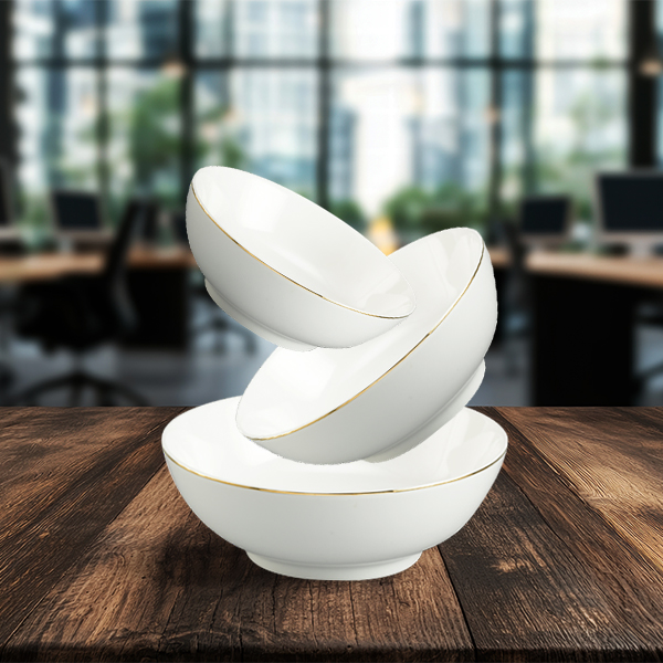 Tô 15cm - Jasmine - Viền Chỉ Vàng