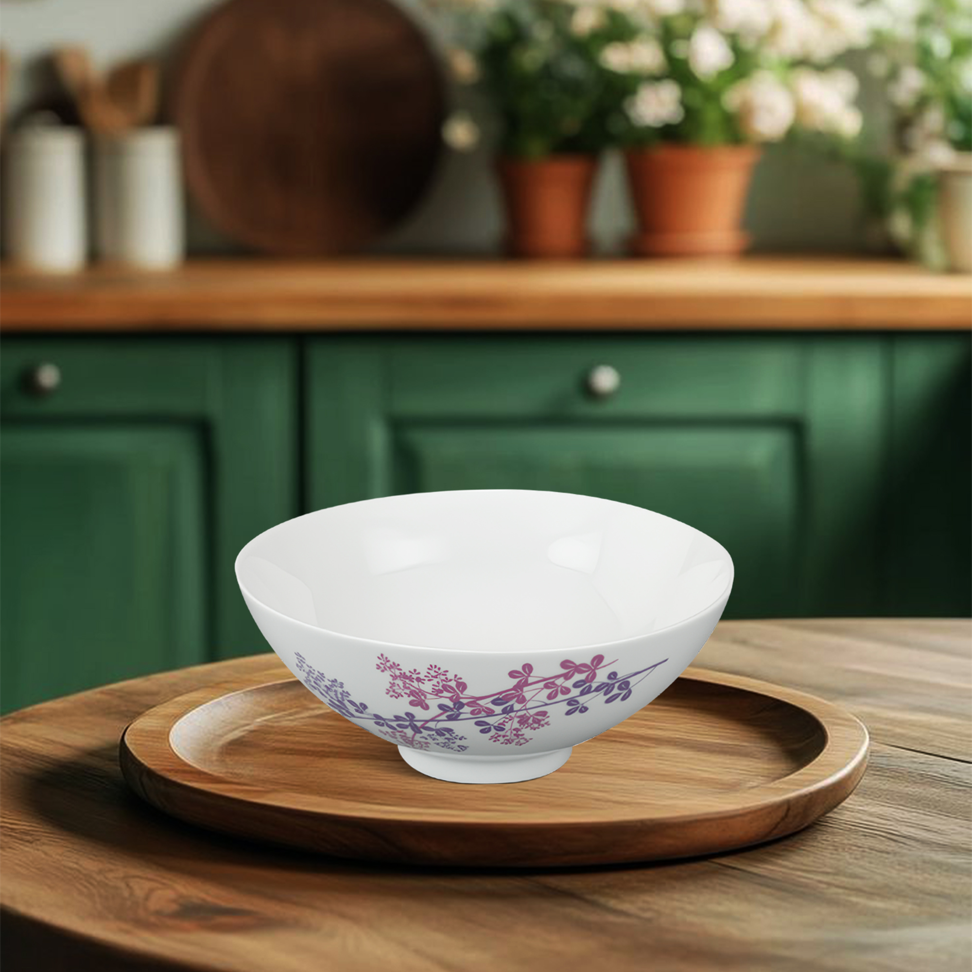 Tô trung 18 cm - Daisy - Cỏ Tím