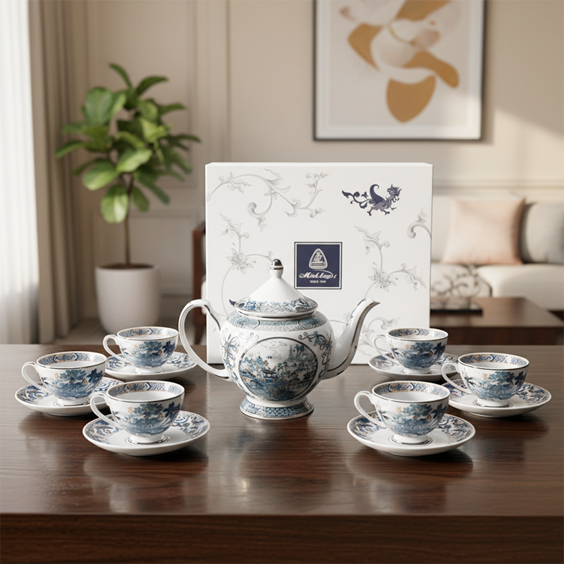 Bộ trà 0.65 L - Hoàng Cung - Hồn Việt Vàng