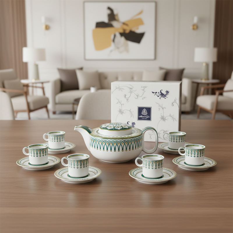 Bộ trà 0.38 L - Gastroline - Đồng Tâm Xanh Lá