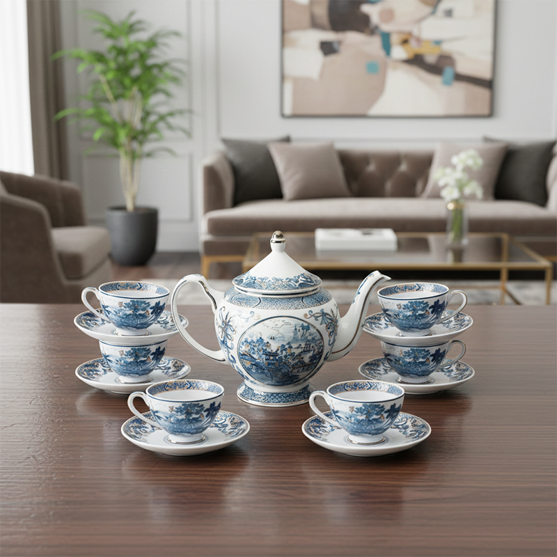 Bộ trà 0.65 L - Hoàng Cung - Hồn Việt Vàng