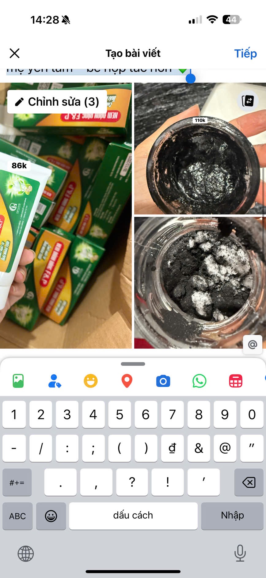 Kem đánh răng nhàu tươi