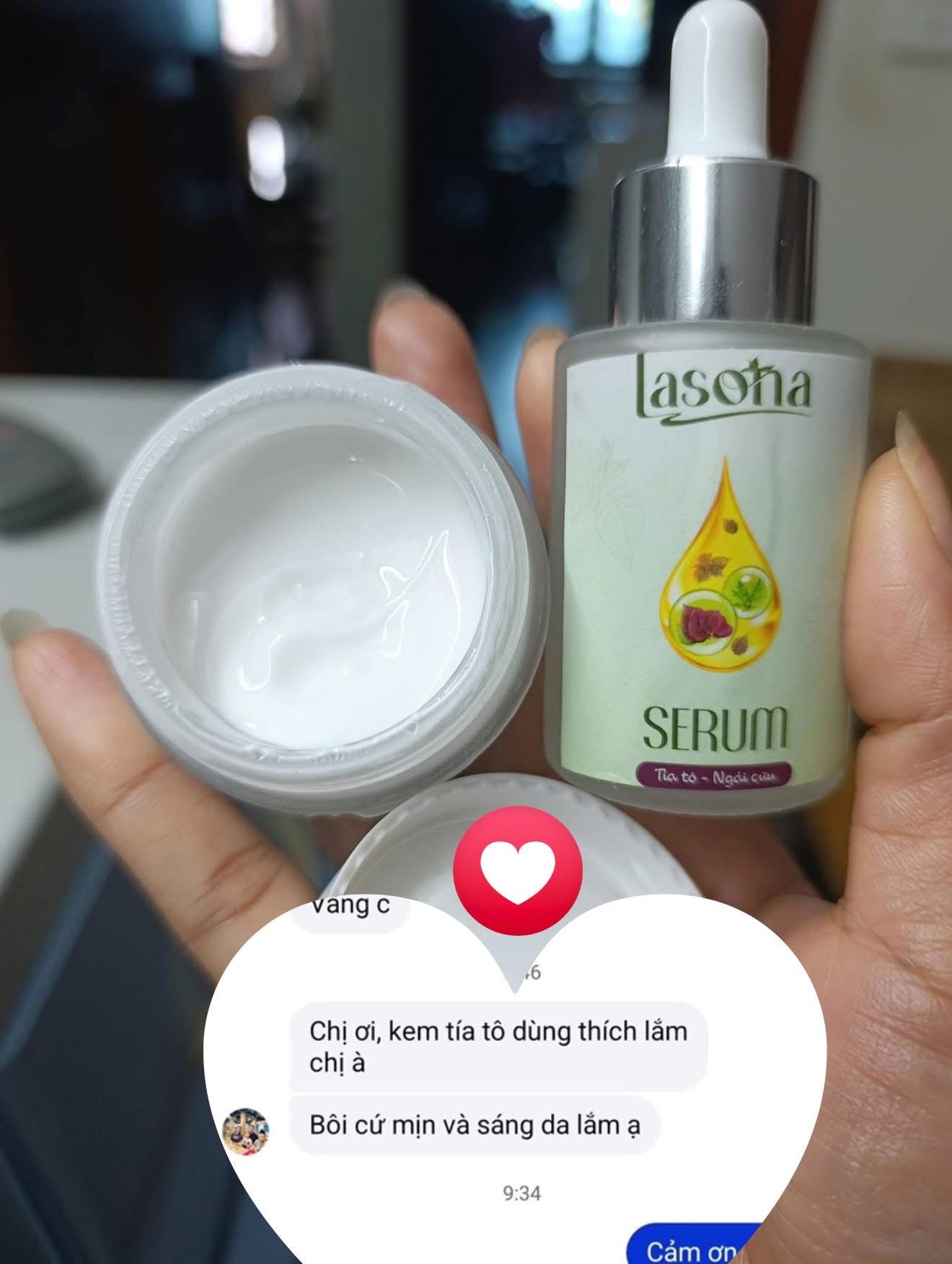serum tía tô ngải cứu