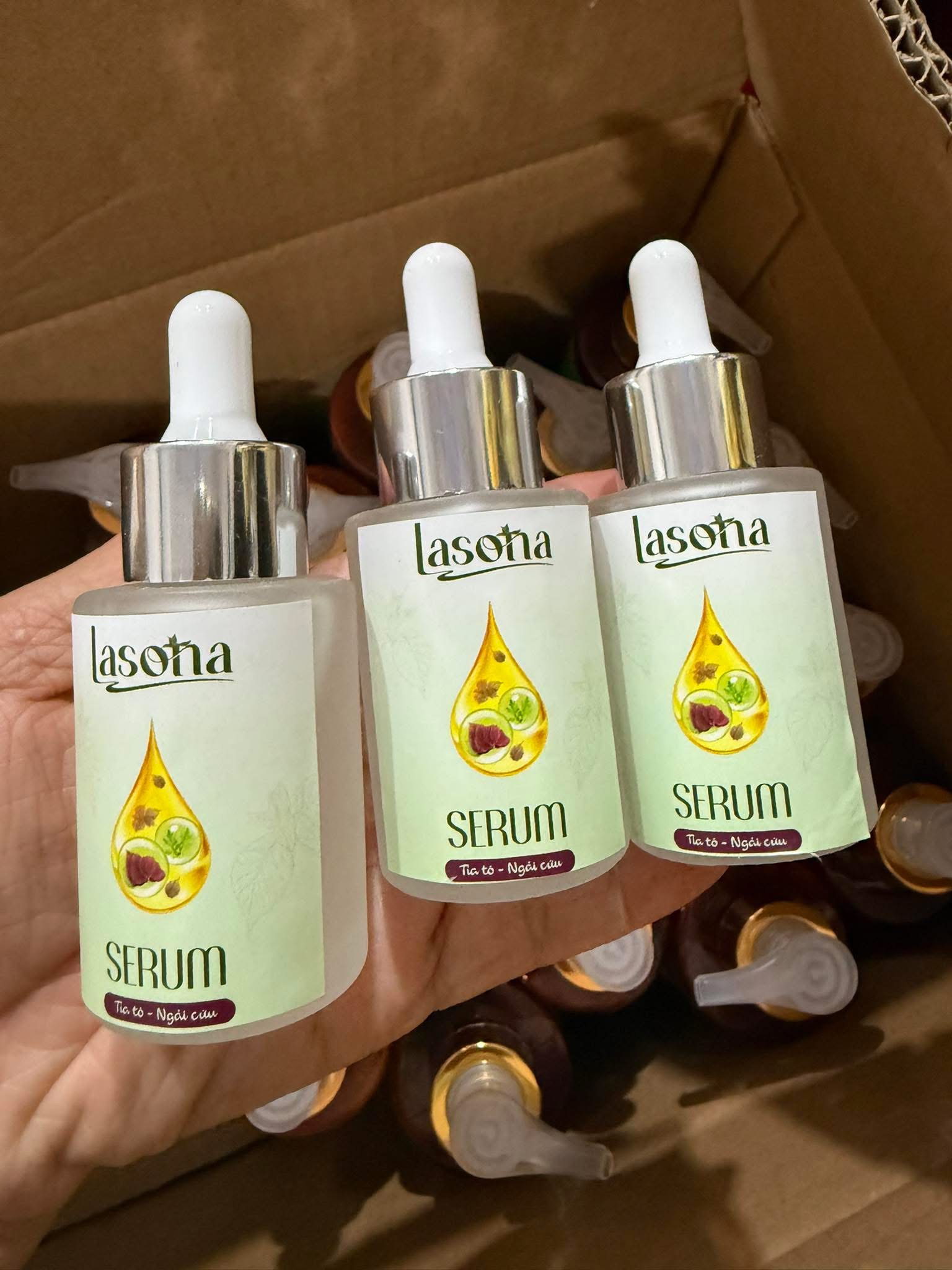 serum tía tô ngải cứu