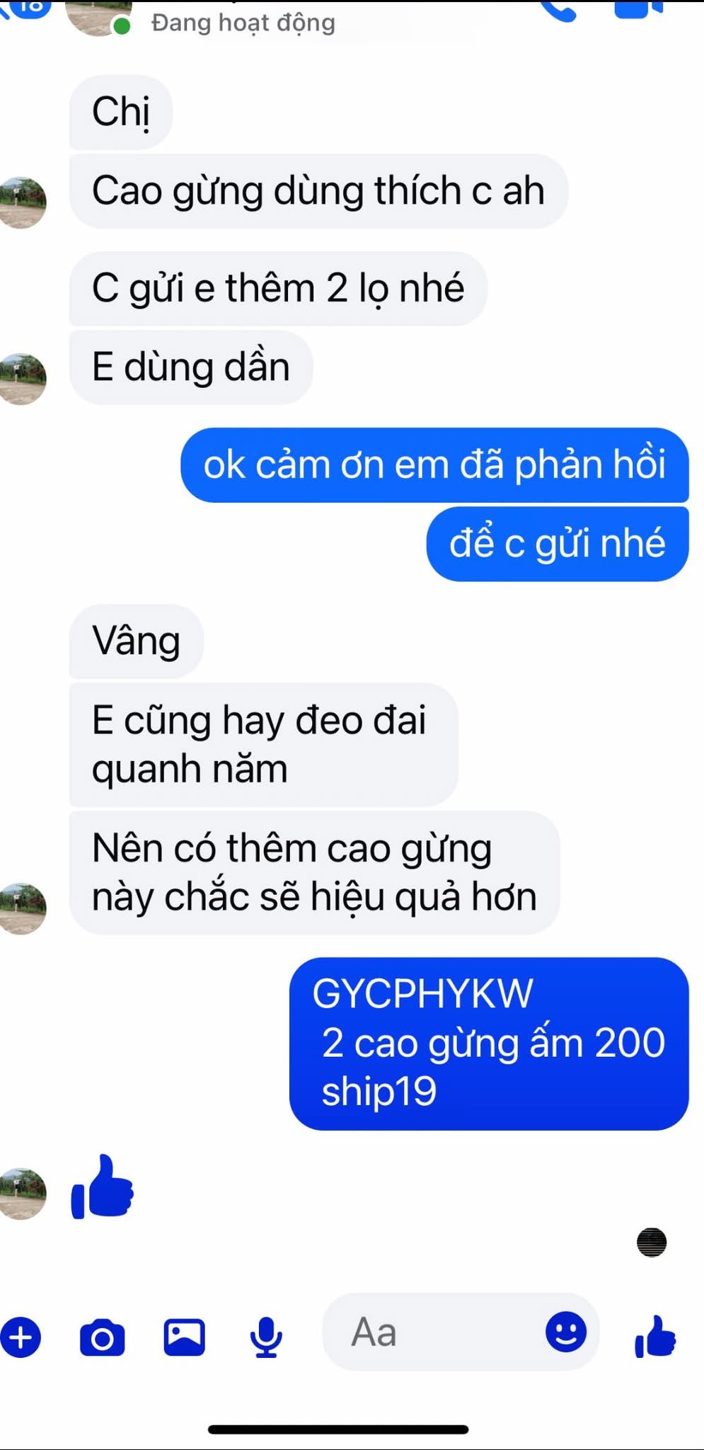 Cao gừng nóng