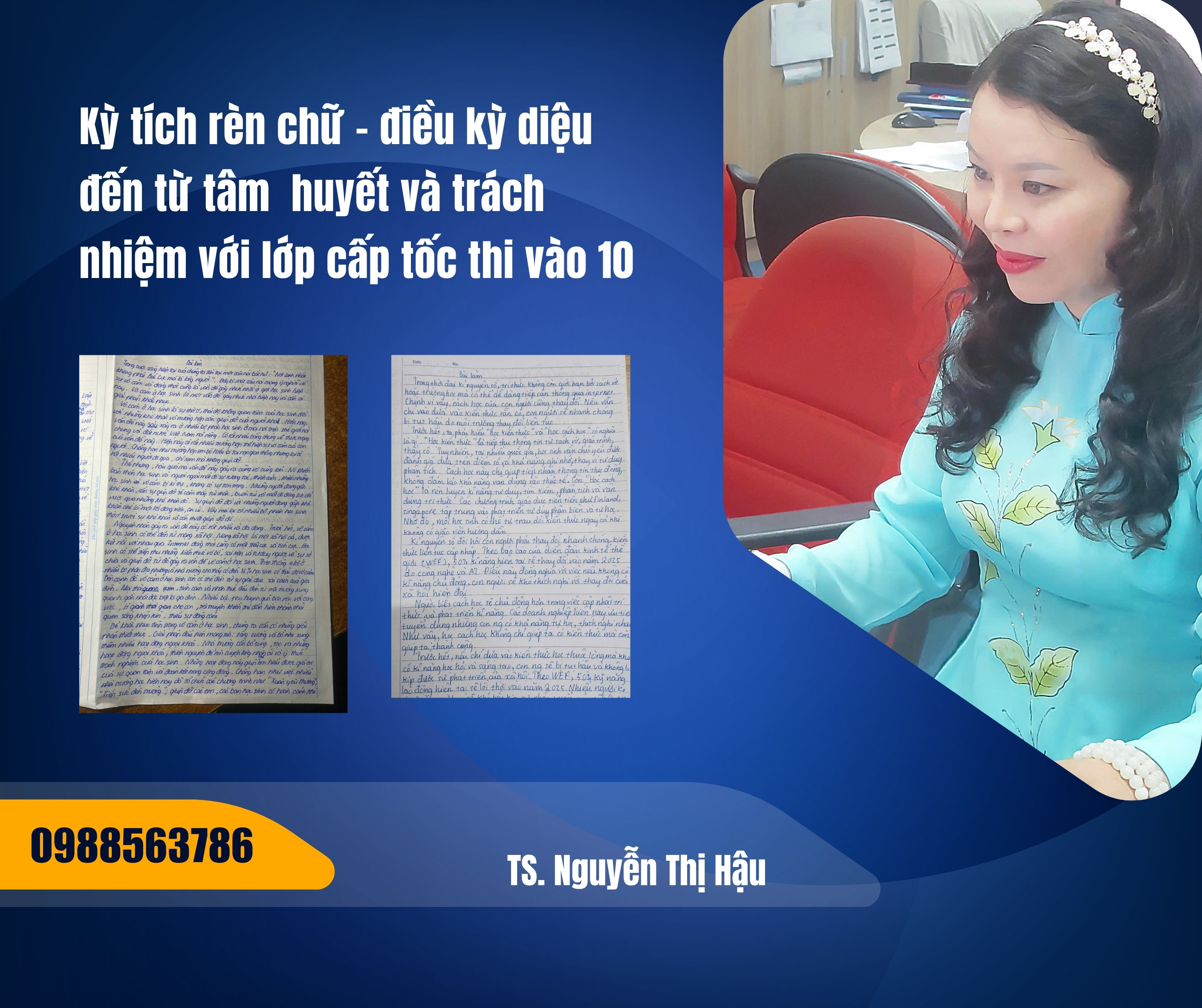 KỲ TÍCH RÈN CHỮ TRONG MỘT BUỔI – BÍ QUYẾT ĐẾN TỪ TÂM HUYẾT