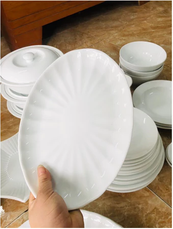 ĐĨA BẦU DỤC MÚI TRẮNG