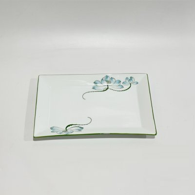 ĐĨA HÌNH CHỮ NHẬT HOẠT TIẾT VẼ TAY