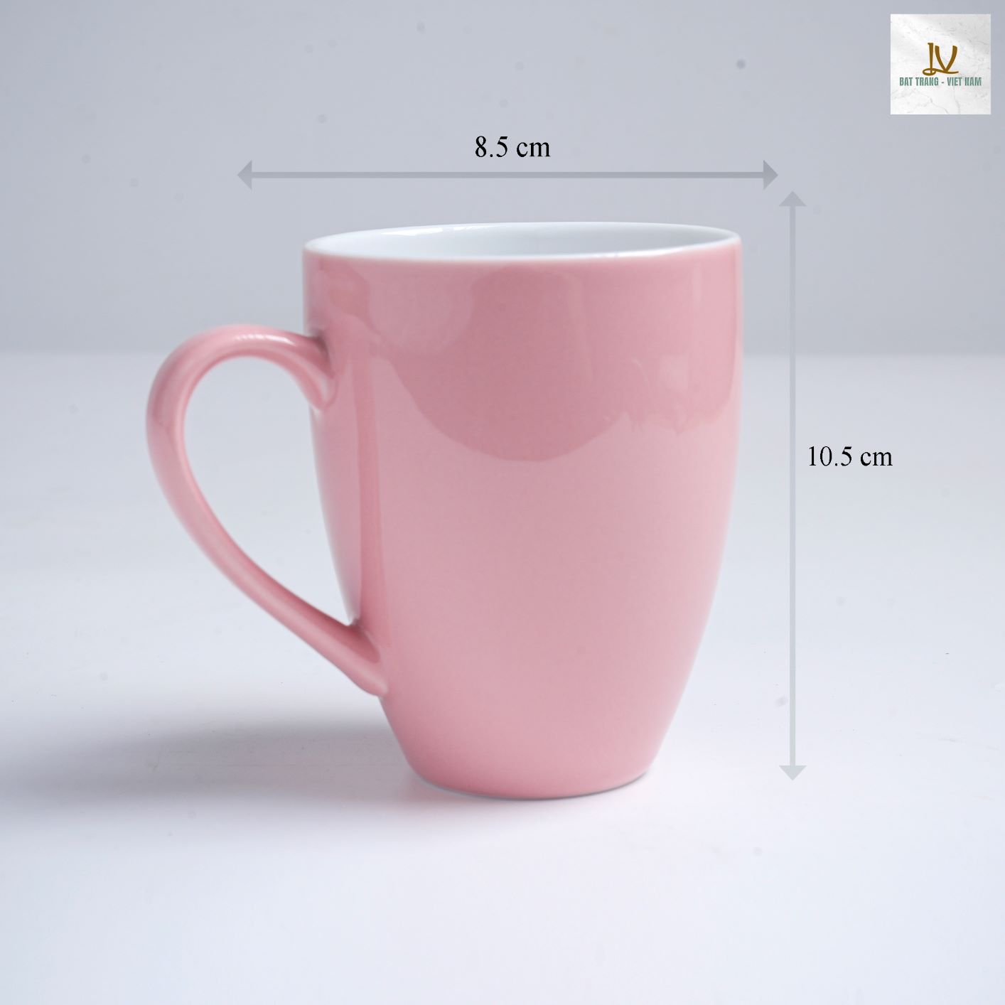 Cốc lotte quai điệu D8.5H10.5 cm