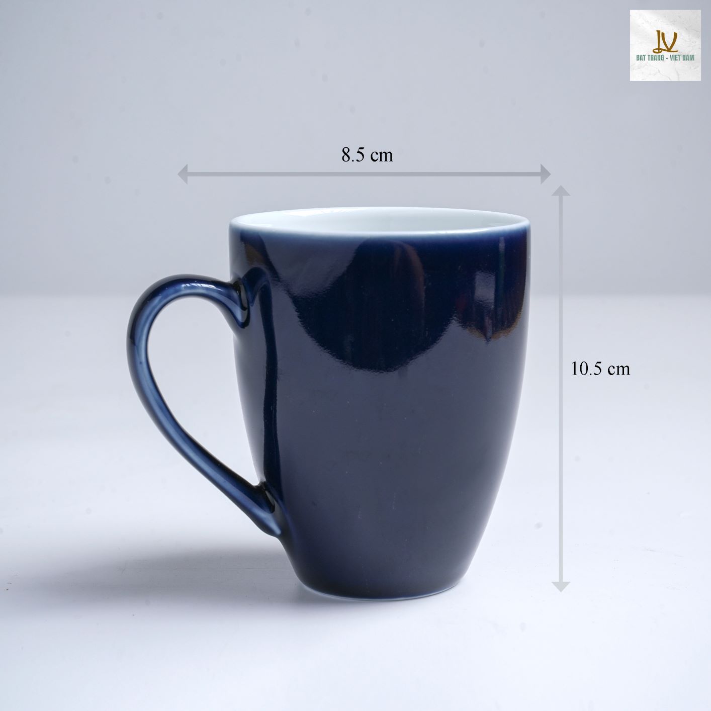 Cốc lotte quai điệu D8.5H10.5 cm