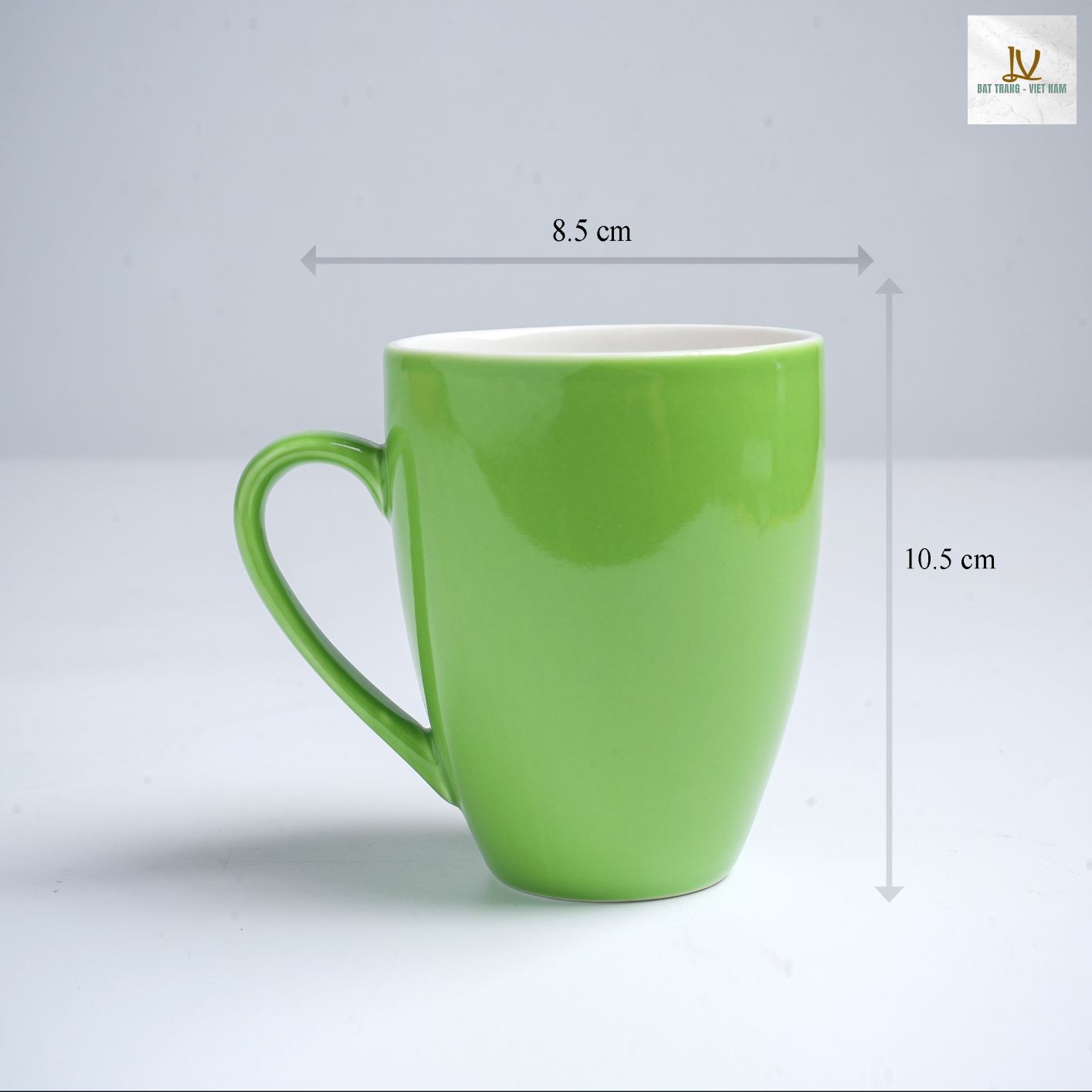 Cốc lotte quai điệu D8.5H10.5 cm