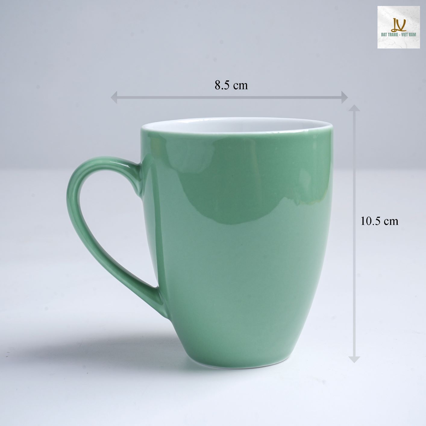 Cốc lotte quai điệu D8.5H10.5 cm