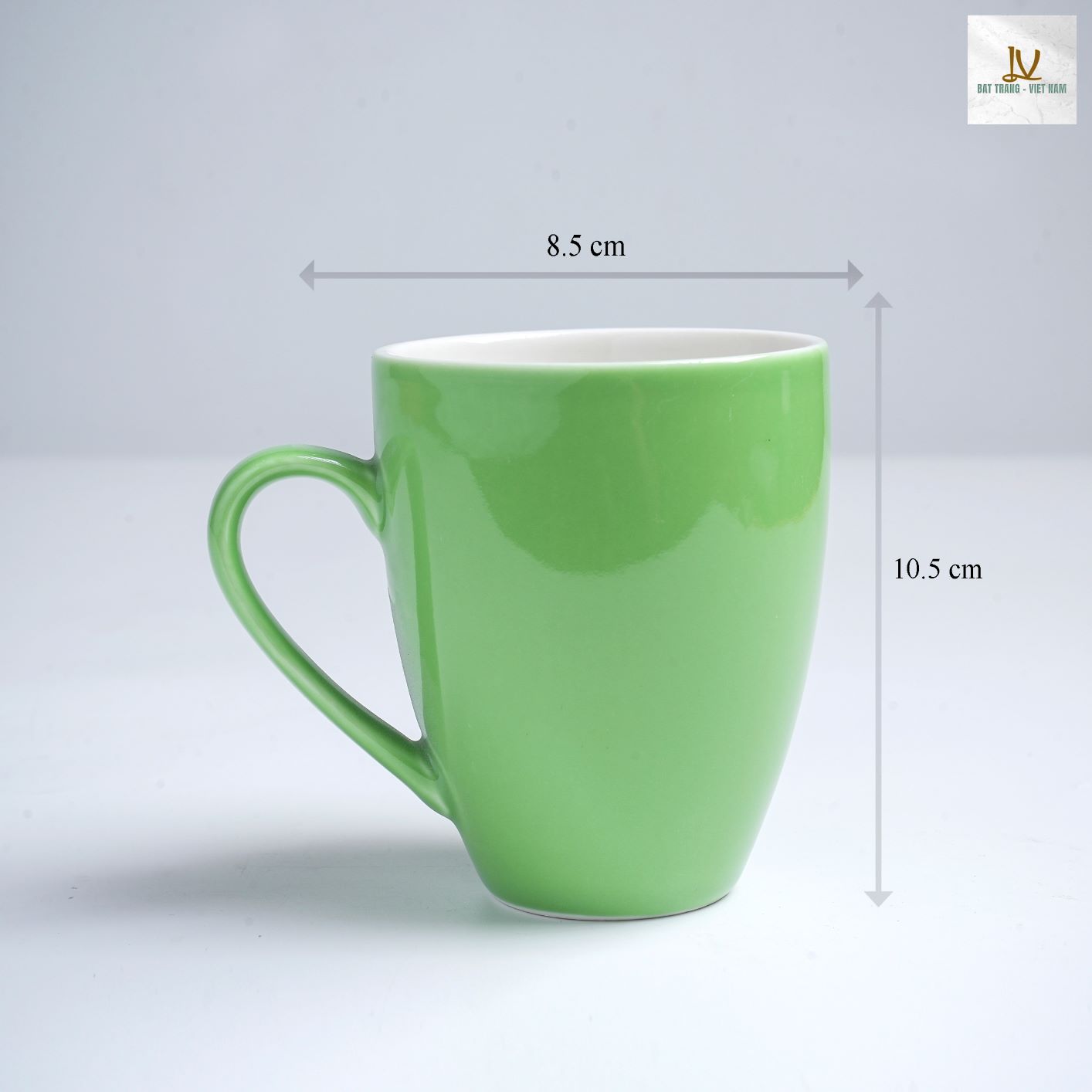 Cốc lotte quai điệu D8.5H10.5 cm