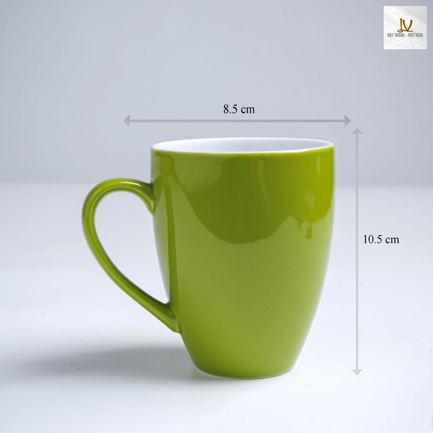 Cốc lotte quai điệu D8.5H10.5 cm