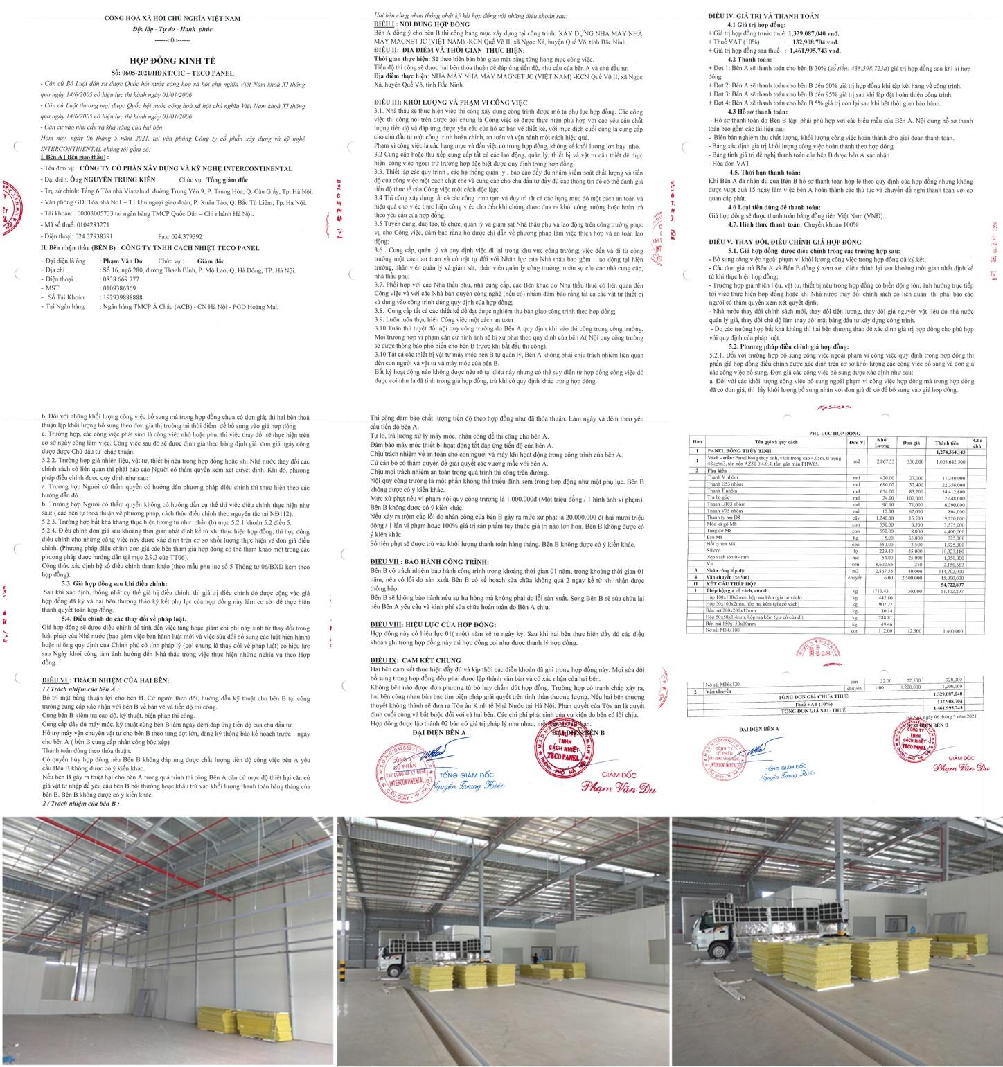 Xây dựng nhà máy công ty MAGNET JC Việt Nam – Quế Võ - Bắc Ninh