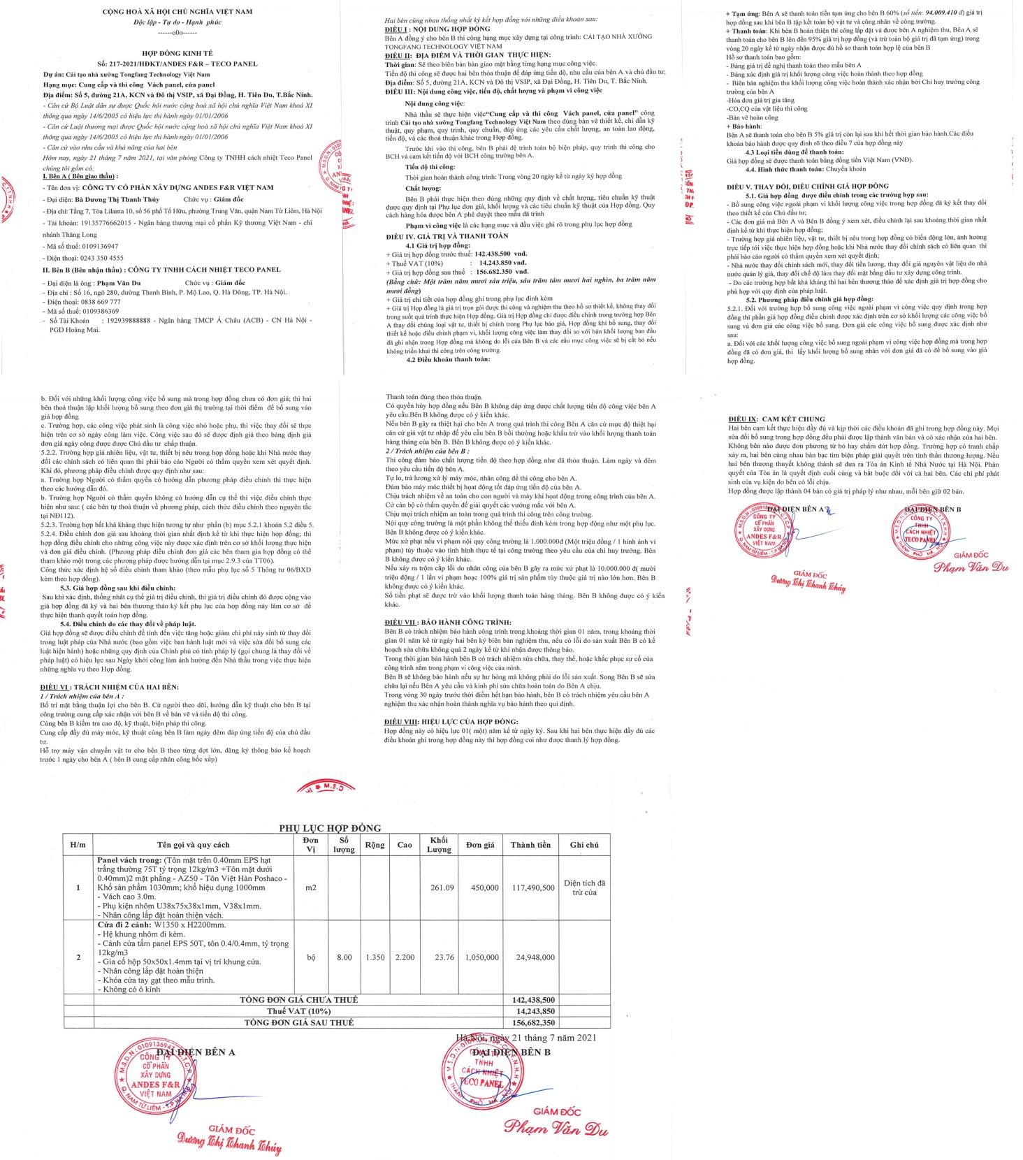 Cải tạo nhà xưởng Tongfang Technology Việt Nam – Tiên Du – Bắc Ninh