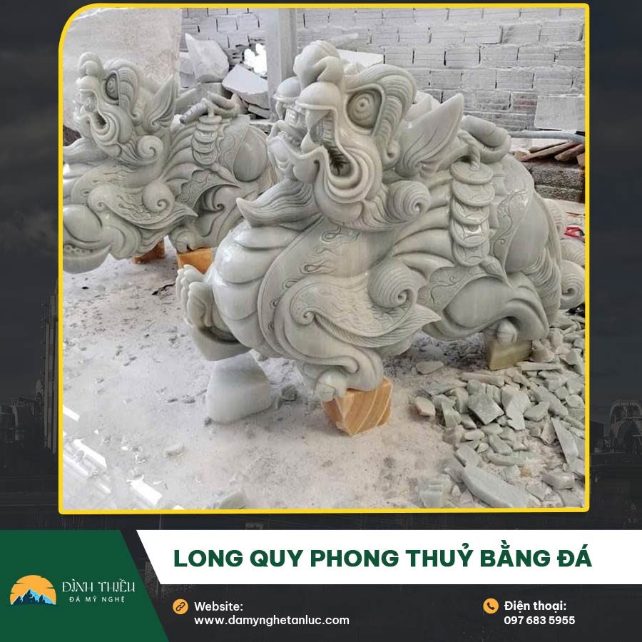 Long Quy phong thuỷ bằng đá – Linh vật chiêu tài, trấn trạch và mang lại may mắn