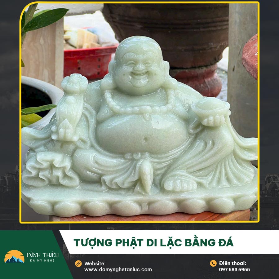 Tượng Phật Di Lặc bằng đá – Biểu tượng của niềm vui, may mắn và thịnh vượng