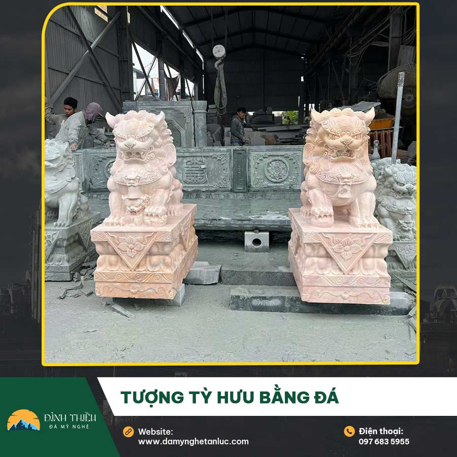 Tượng tỳ hưu bằng đá – Linh vật phong thủy mang lại tài lộc và may mắn