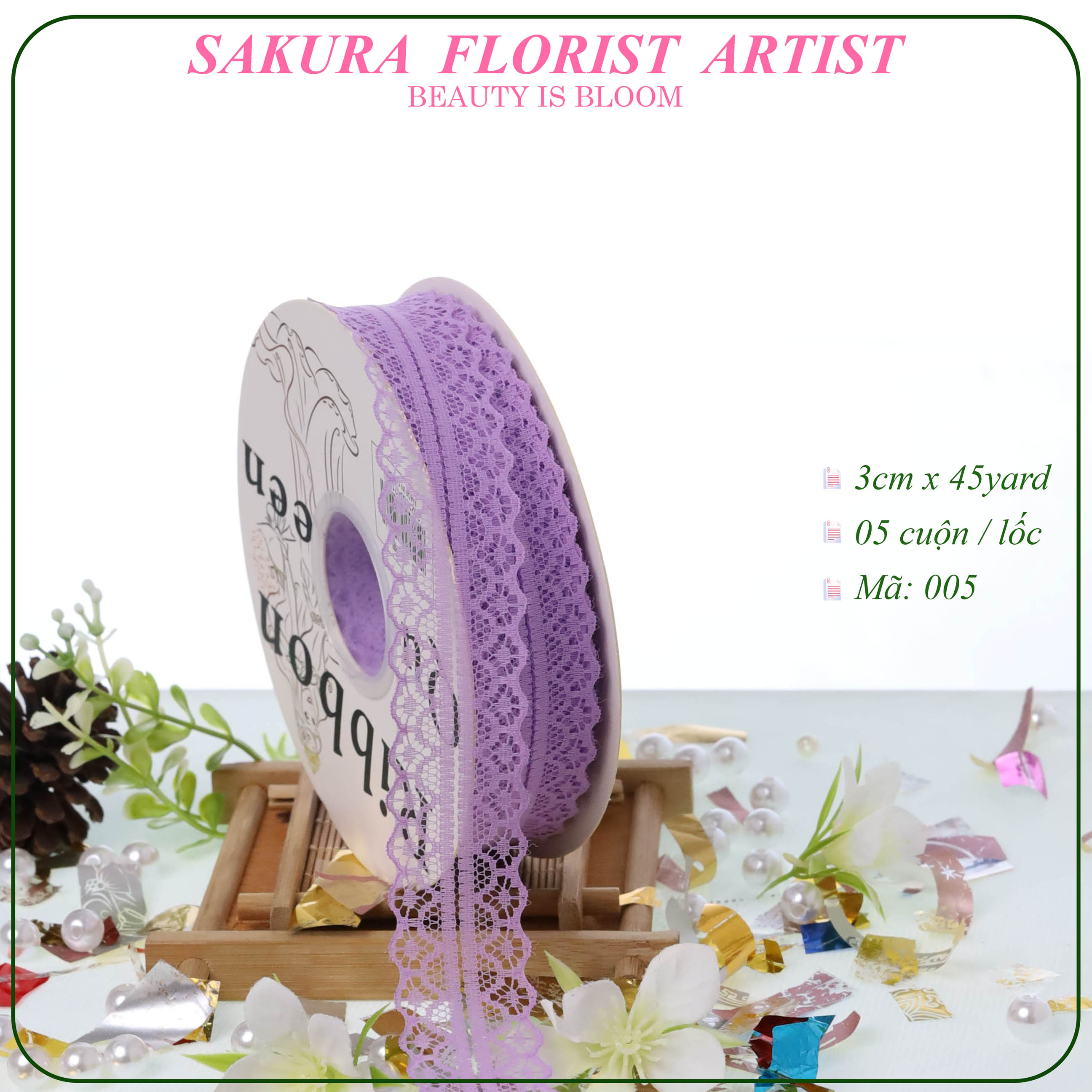 Ruy Băng Satin Trơn, Loại 1cm x22yard 16 ruy băng satin trơn màu hồng - mã 005