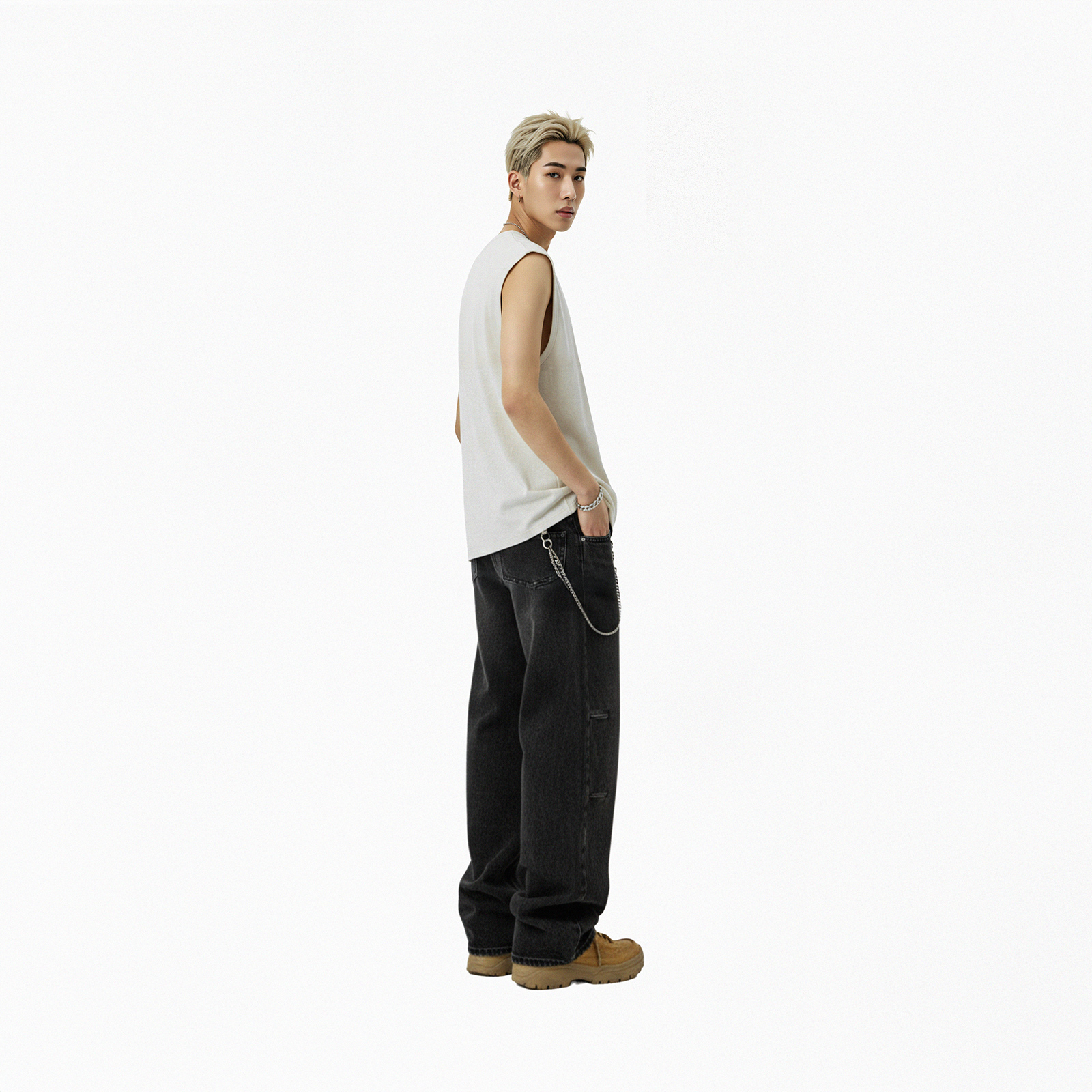 Áo tank top loang màu local brand NULLED Tee N-T28-B