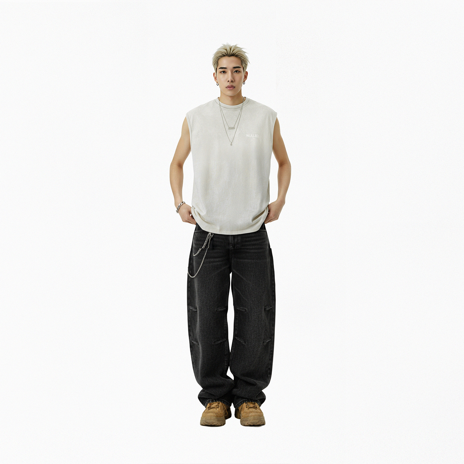 Áo tank top loang màu local brand NULLED Tee N-T28-B