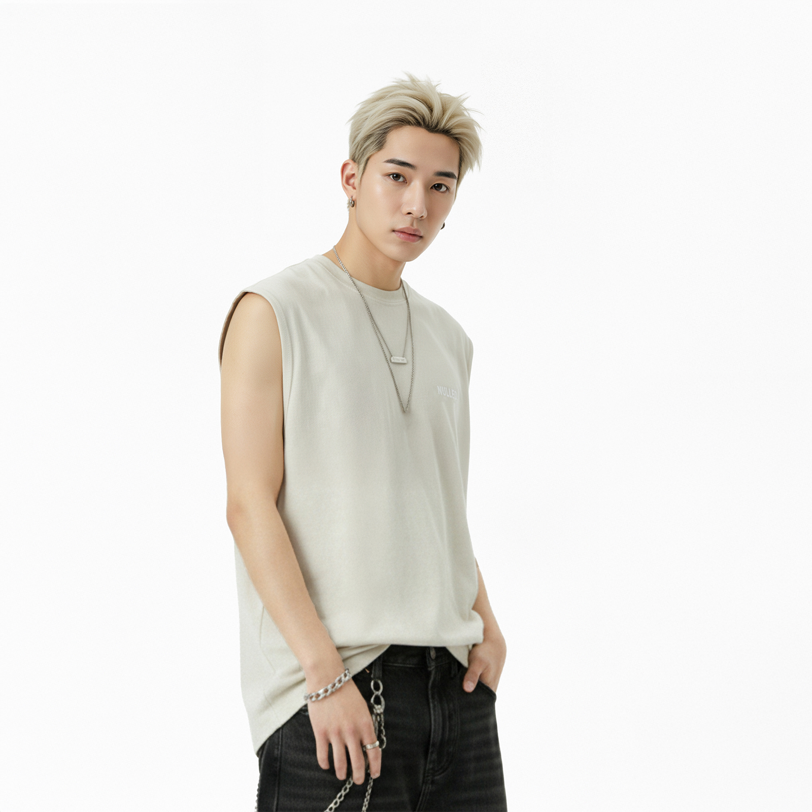 Áo tank top loang màu local brand NULLED Tee N-T28-B