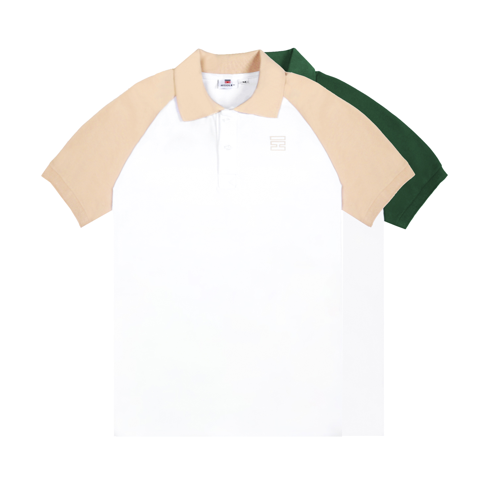 H7-T10 Áo polo Hiddle tay raglan phối màu HI