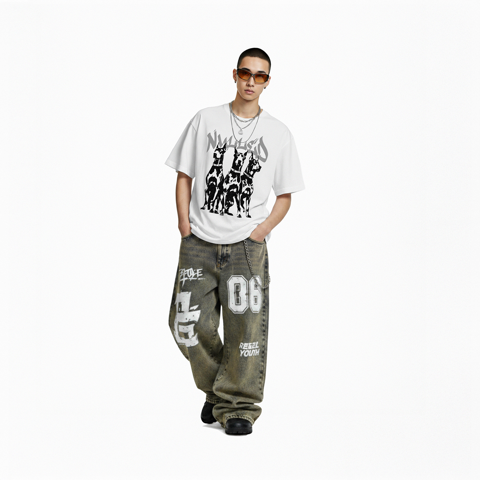 Áo thun màu trắng in hình Unleashed Tee N-T11