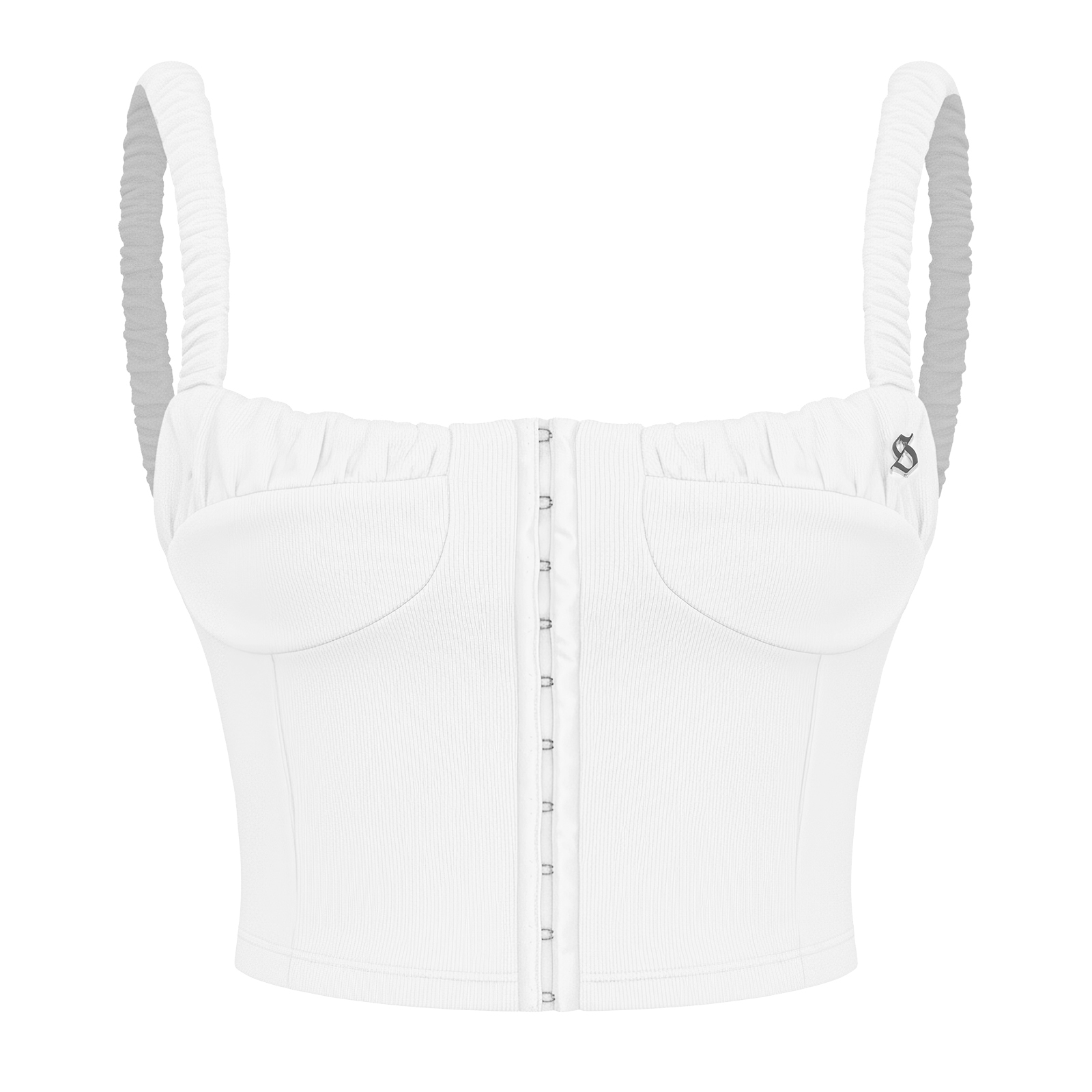 SISTERS Áo croptop cúp ngực Angelica - Trắng