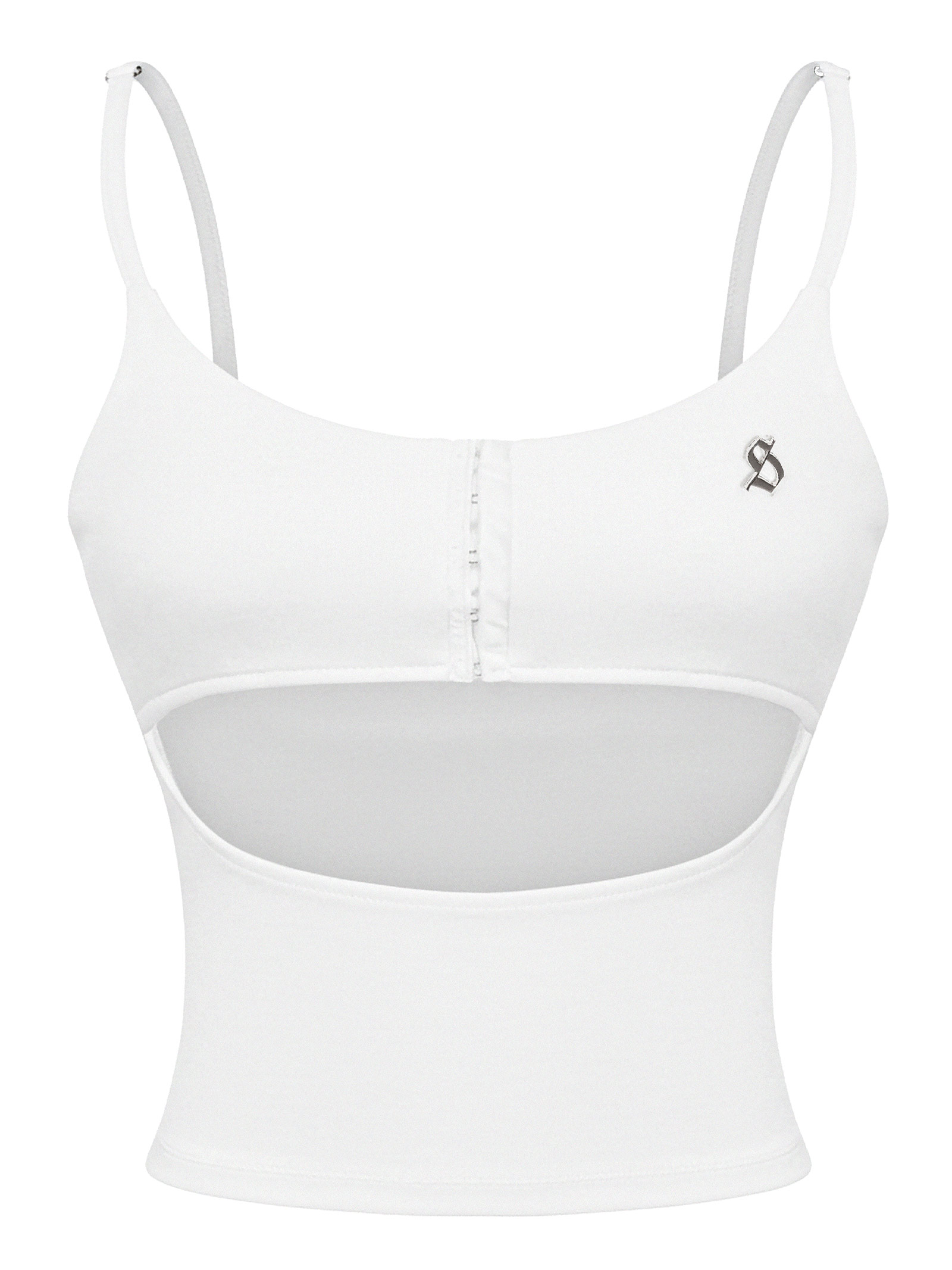 SISTERS Áo hai dây dáng croptop khoét ngực AMINTA - Trắng