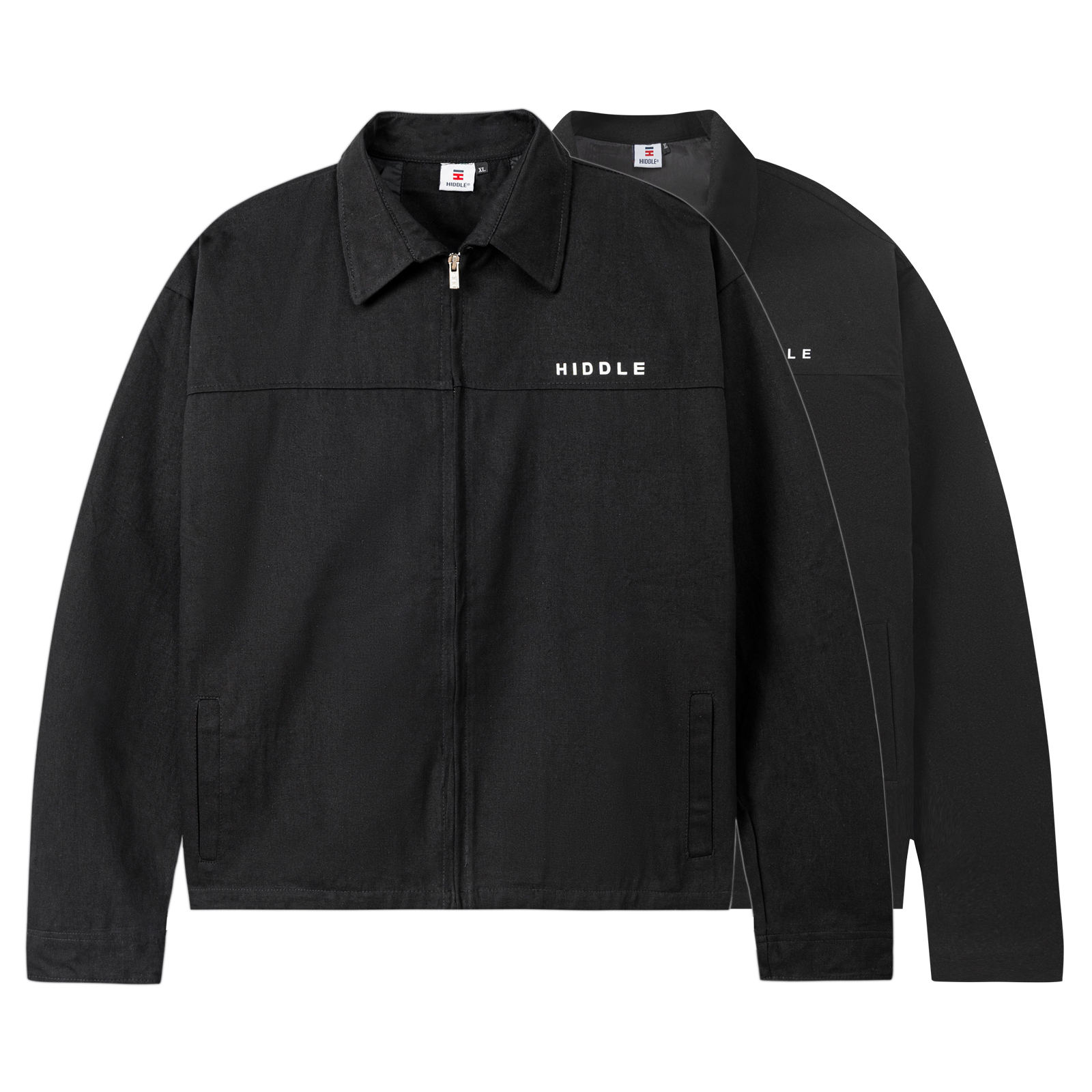 Áo khoác nam đen dáng ngắn Hiddle H8-AK8