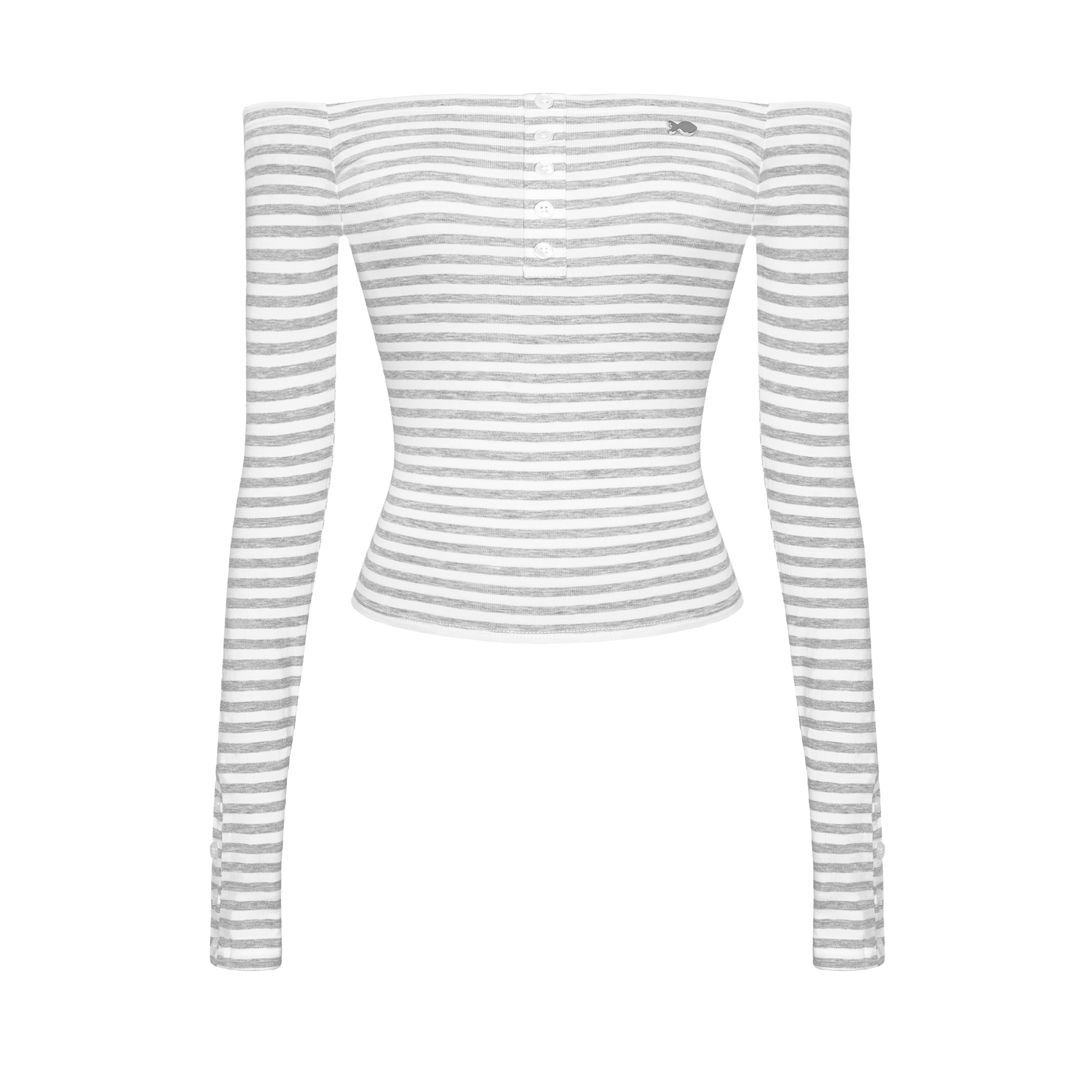 DKMV Blaire Top - Xám trắng