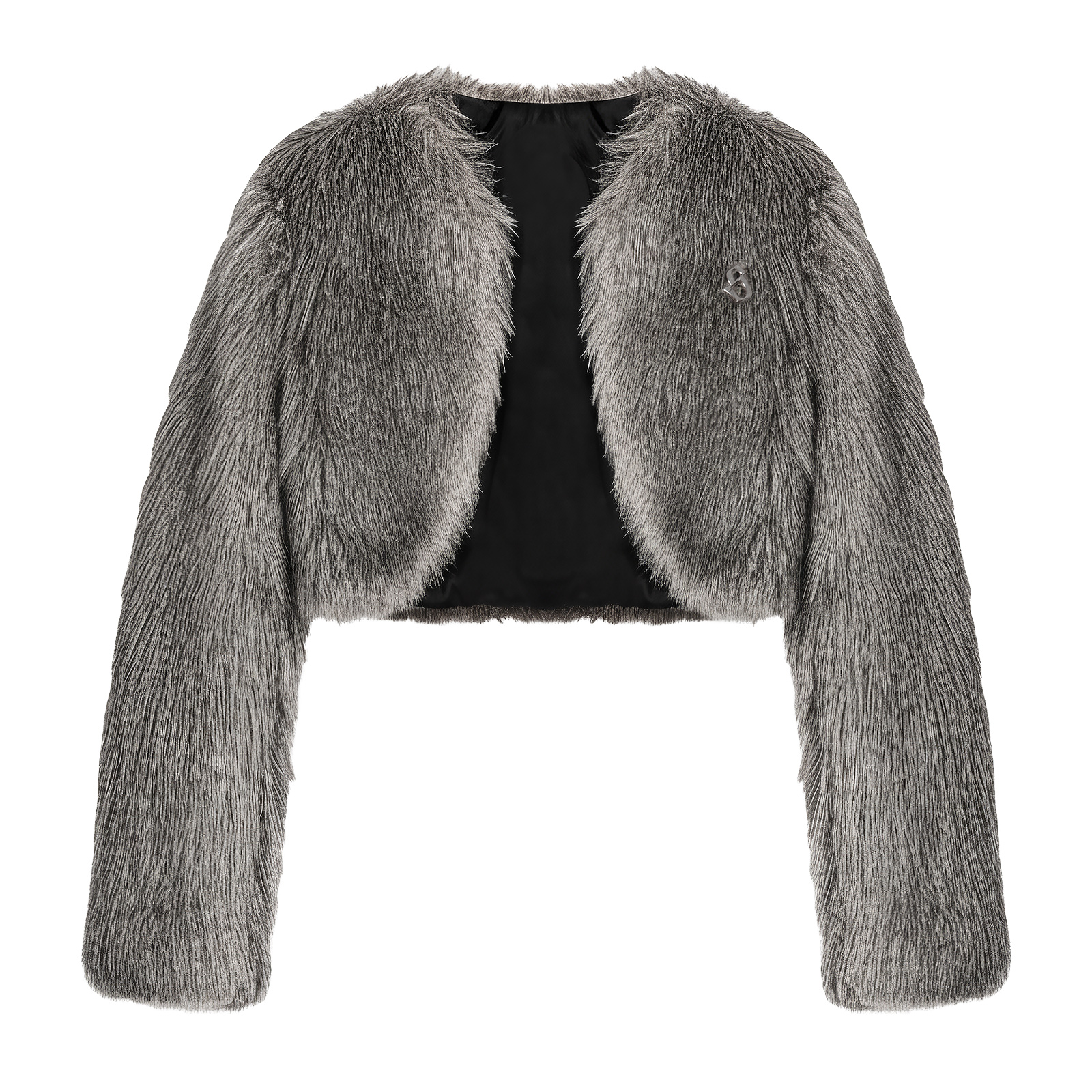 SISTERS Áo khoác lông dài tay Peggy - Xám