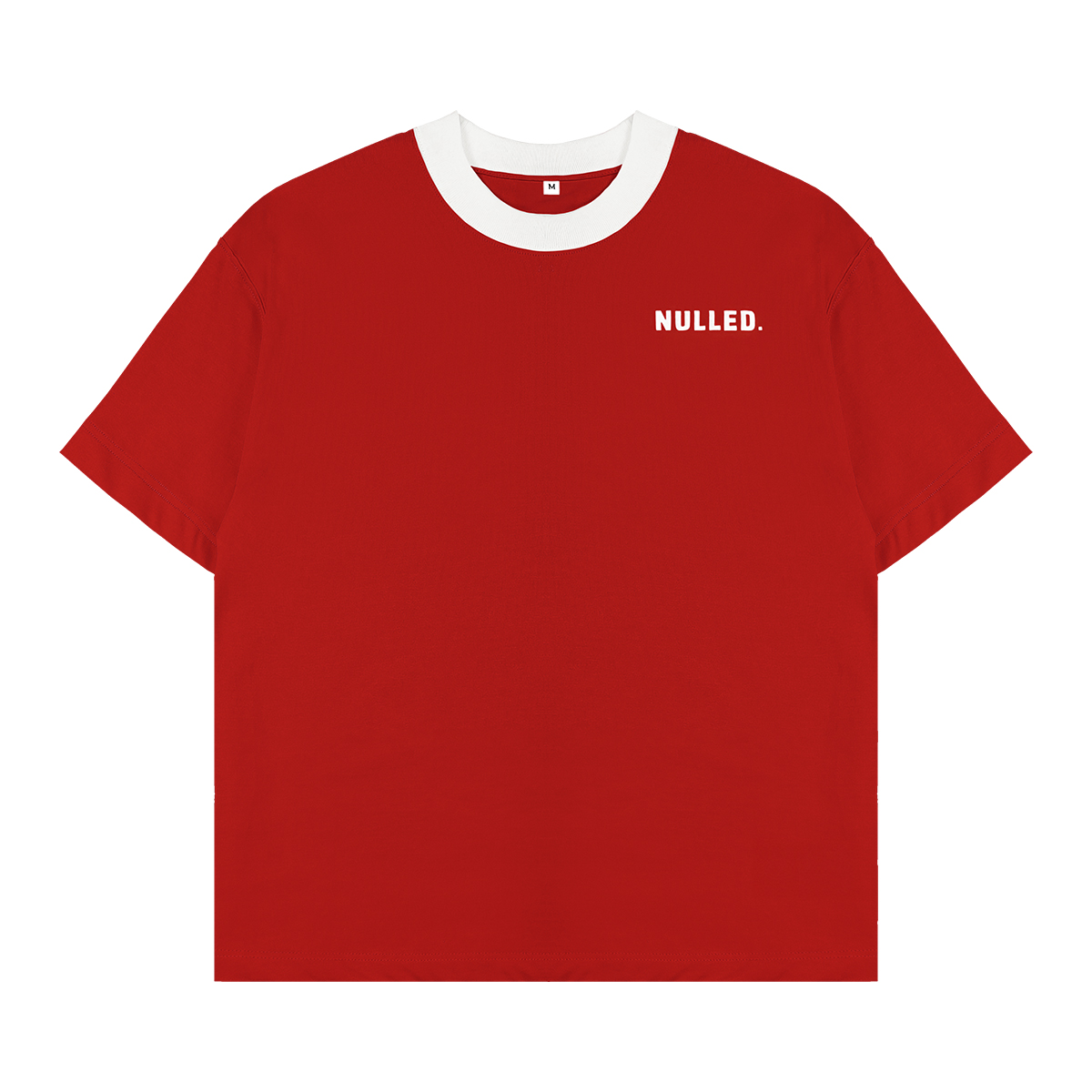 Áo thun đỏ phối cổ NULLED Tee N-T25-DOVT