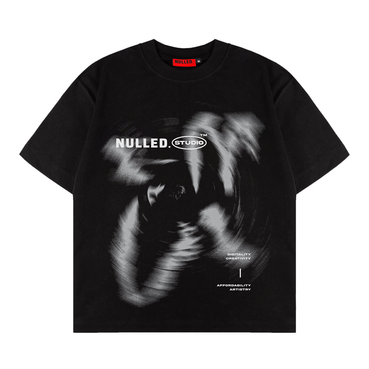 Áo phông tay ngắn form rộng local brand NULLED Glitch Tee N-T7