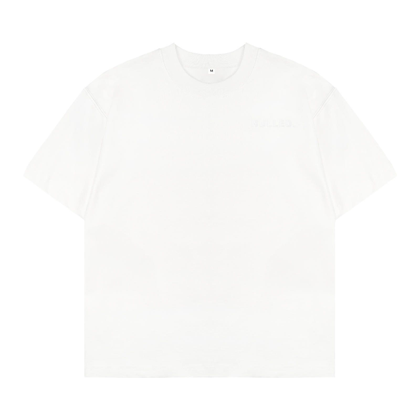 Áo thun trắng boxy NULLED Tee N-T24-T