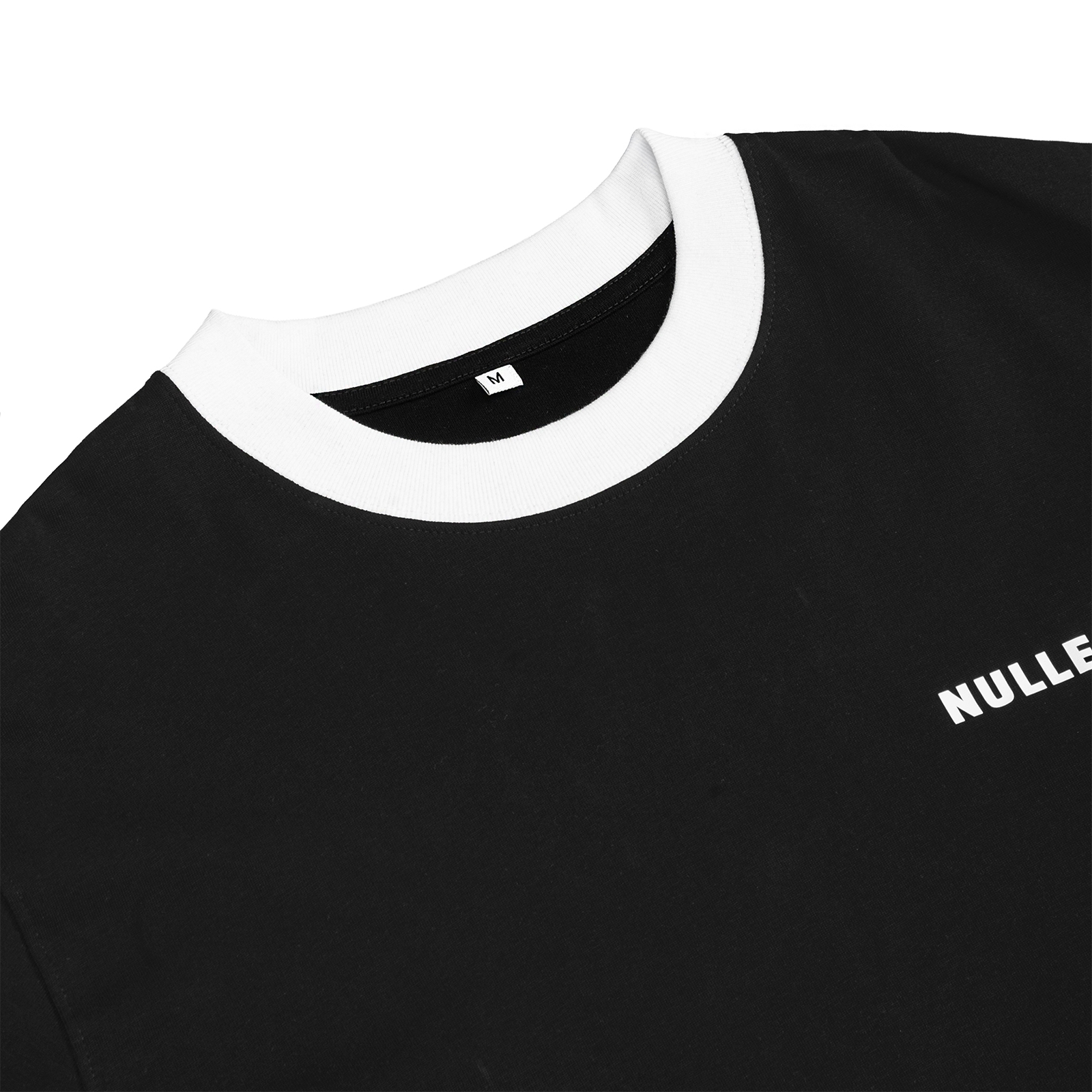 Áo thun đen phối cổ NULLED Tee N-T25-DVT