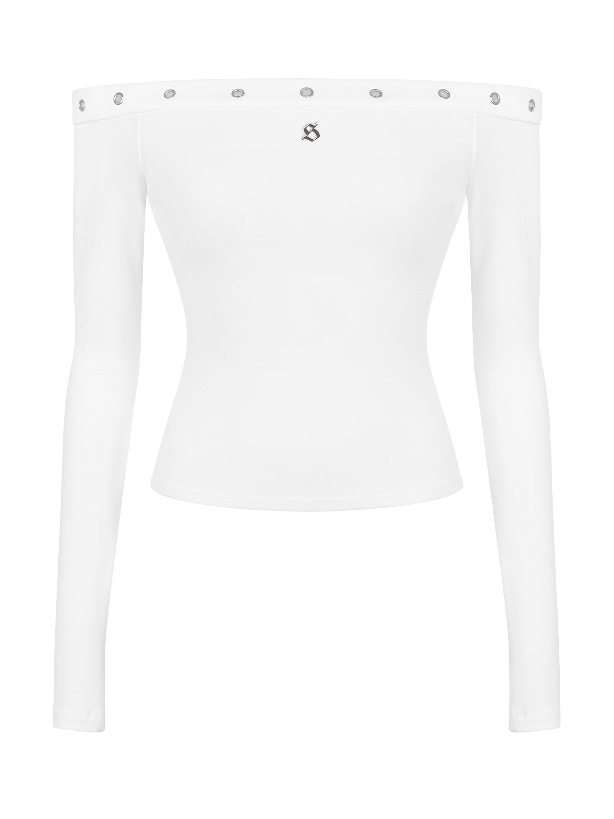 SISTERS Áo trễ vai dáng dài Gardenia - Trắng