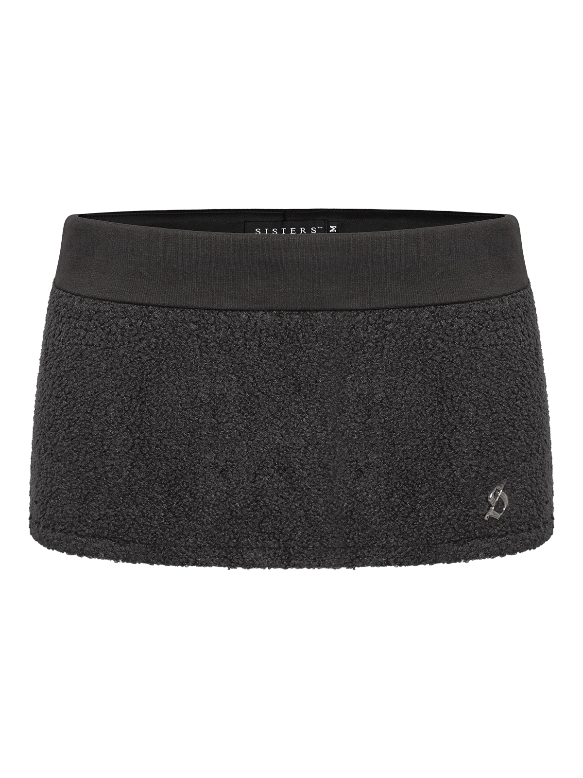 SISTERS Chân váy phối lông cừu Sugarplum - Đen