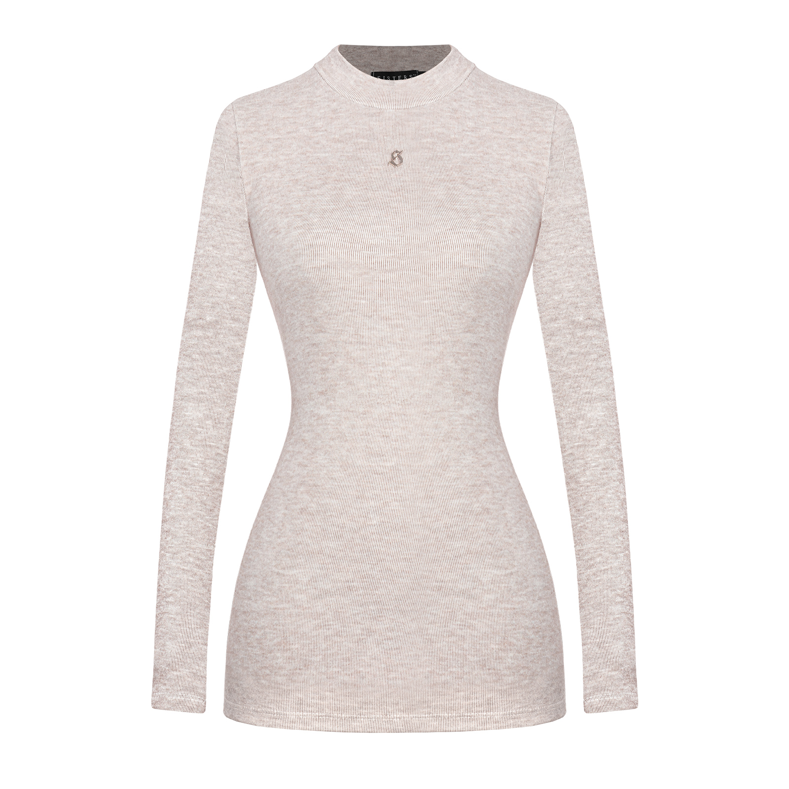 SISTERS Váy đầm body cổ cao tay dài Seraphina - Nâu