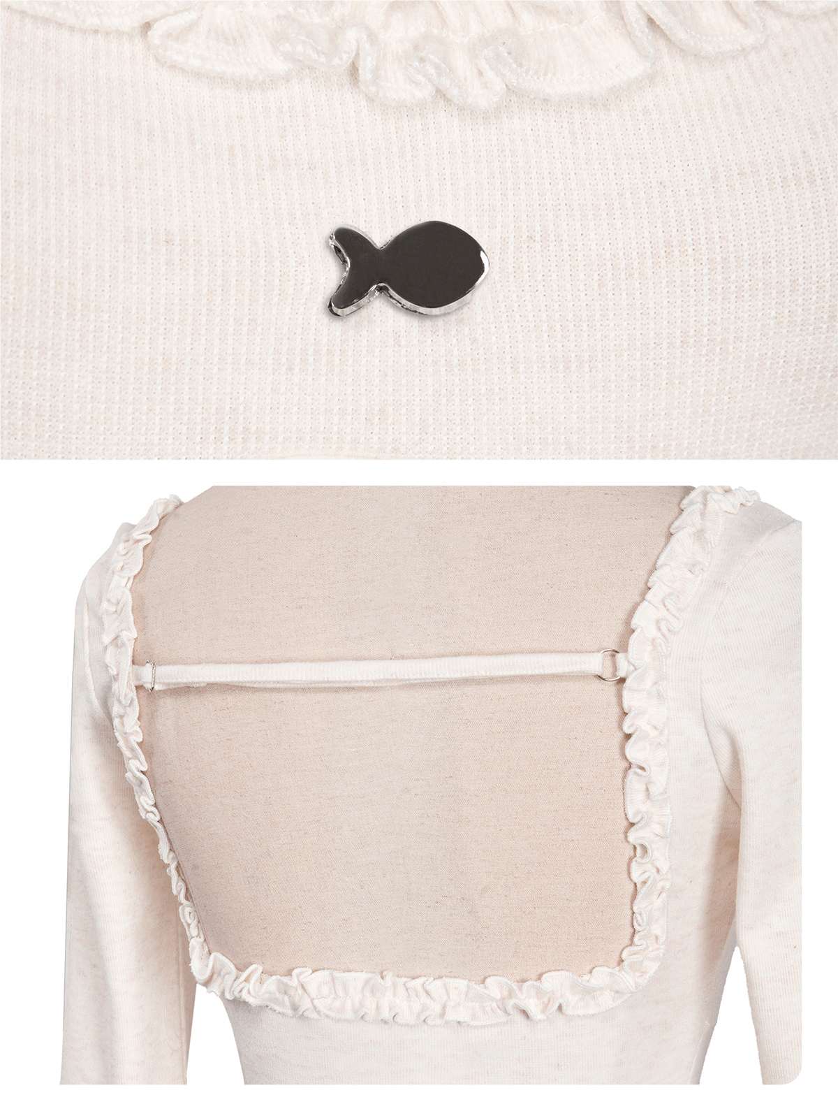 DKMV Cather Dress - Xám trắng